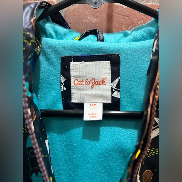 Melissa & Doug little boys/toddler hooded,lined raincoat size 18 months - Picture 2 of 3